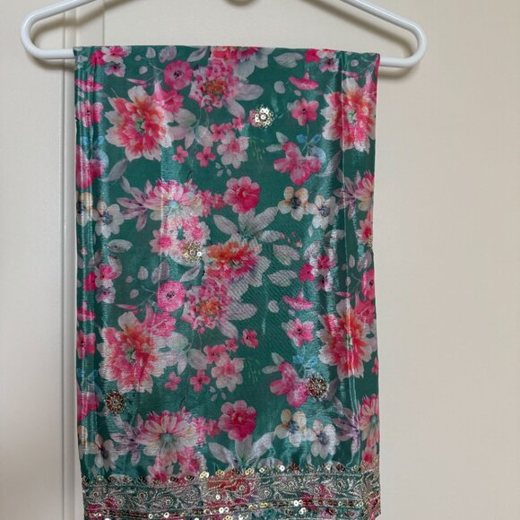 [NEW] Women's Indya Sky Blue Embroidered Anarkali Gown - Picture 11 of 11